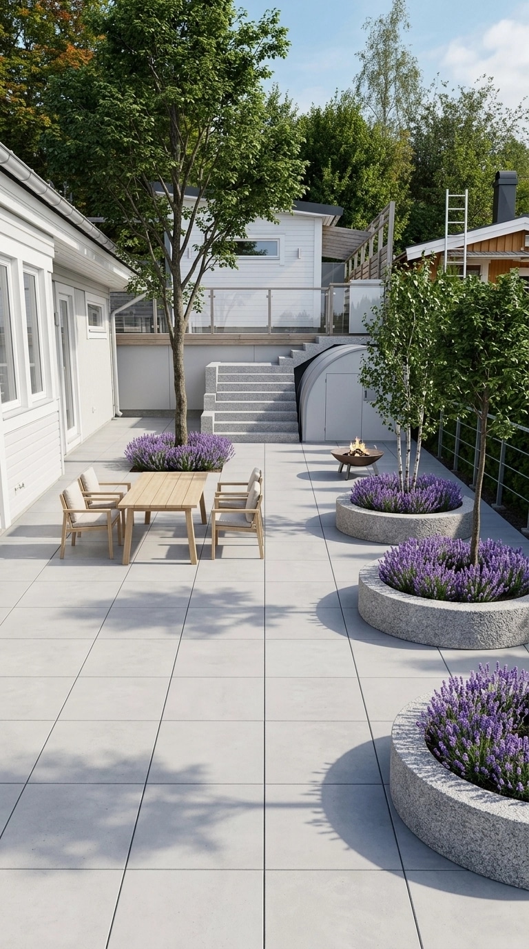 Landscape design in Scandinavian Garden style — Yard by GenRoom AI