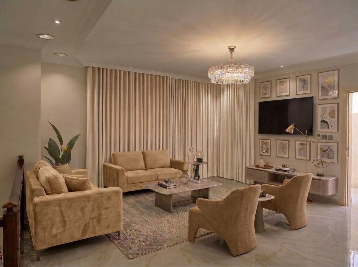 Interior design in Contemporary style — Living Room by GenRoom AI