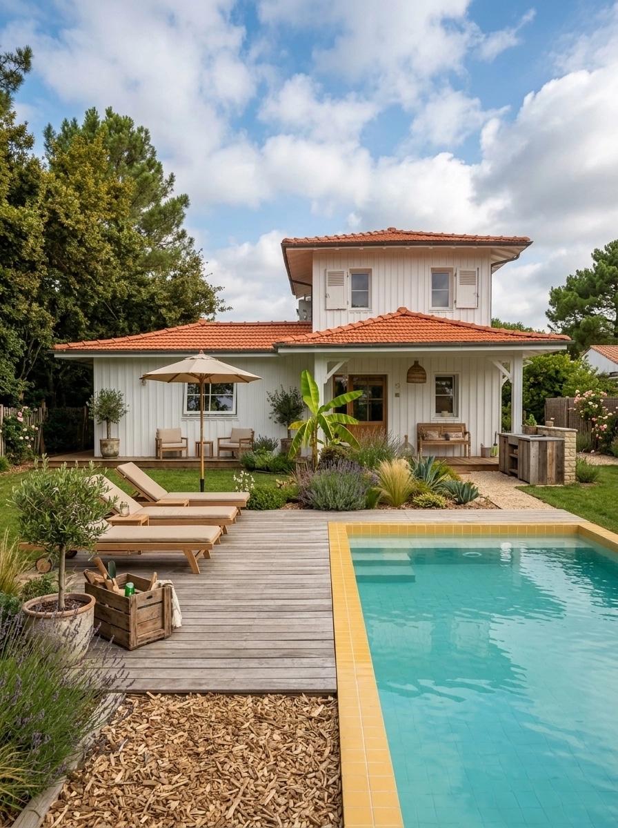 Landscape design in Eco Natural Garden style — Yard by GenRoom AI