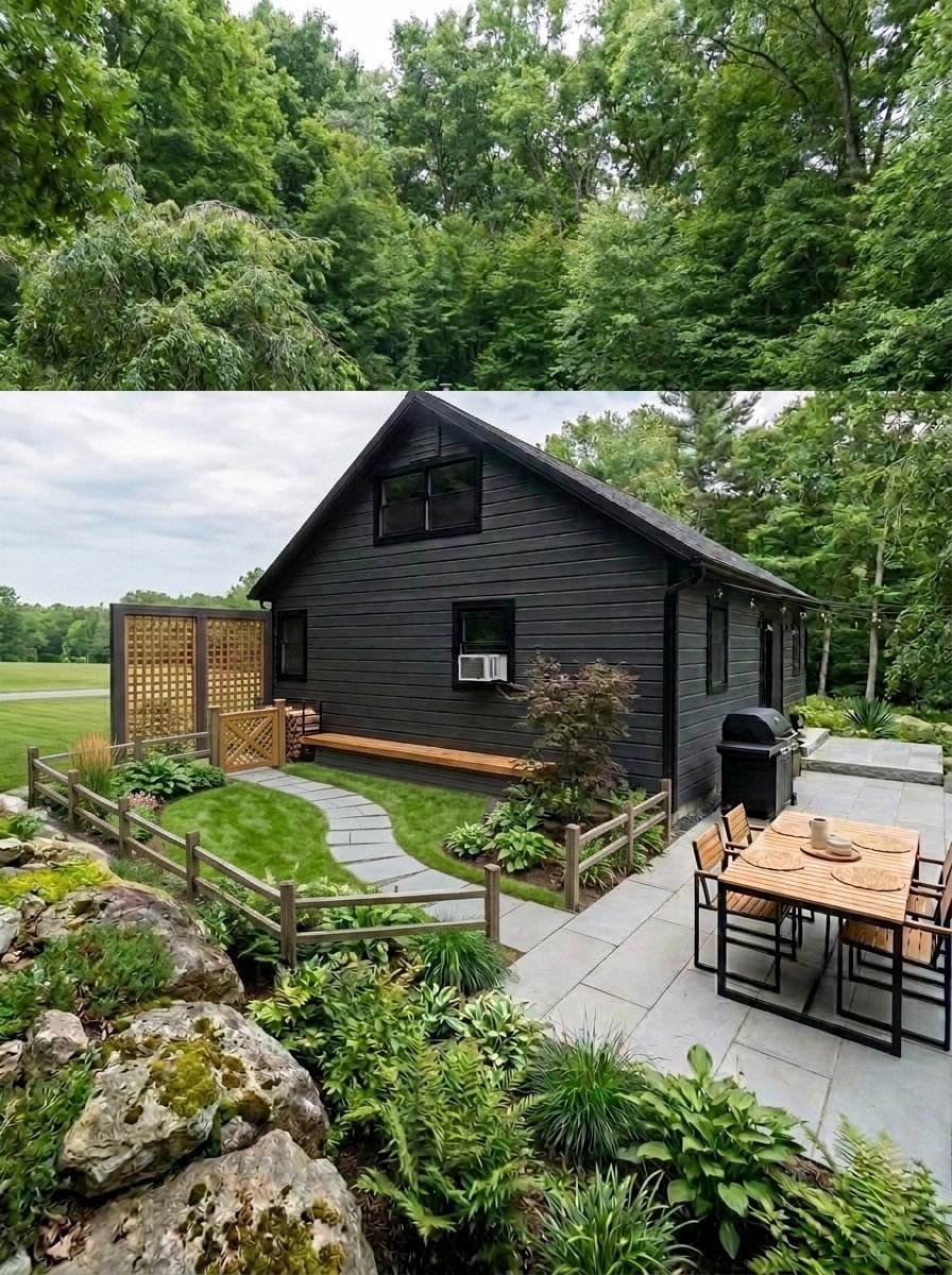 Landscape design in Scandinavian Garden style — Yard by GenRoom AI