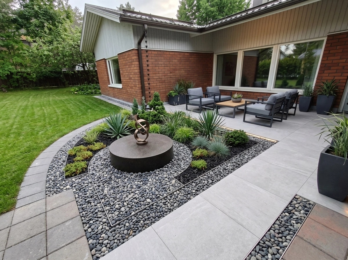 Landscape design in Contemporary Yard style — Yard by GenRoom AI