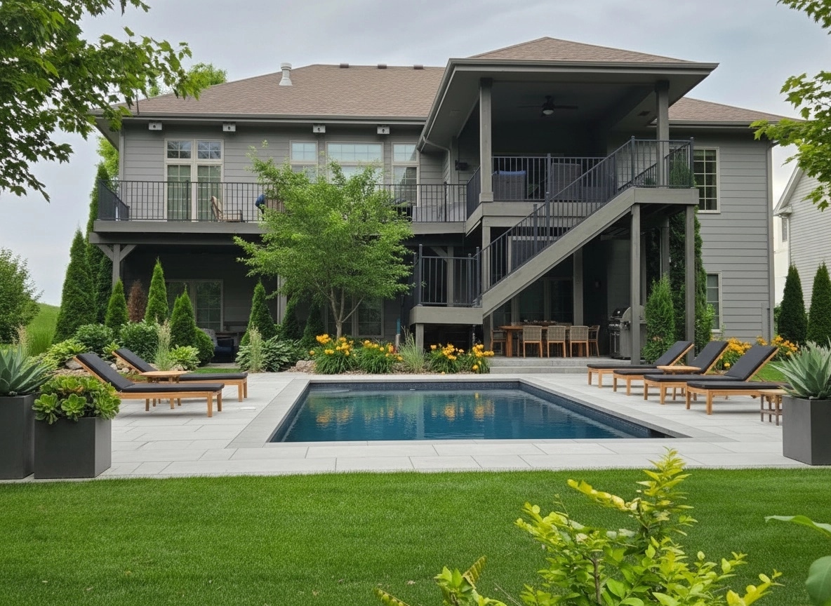 Landscape design in Contemporary Yard style — Yard by GenRoom AI