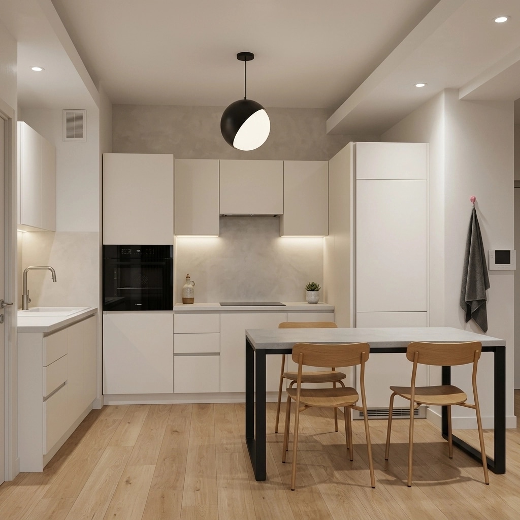 Minimalism Κουζίνα design — interior photo by GenRoom AI