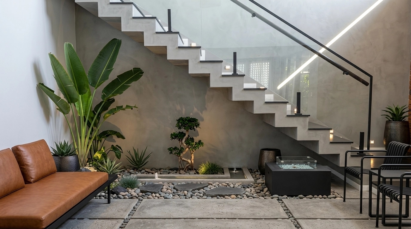 Landscape design in Minimalist Yard style — Yard by GenRoom AI