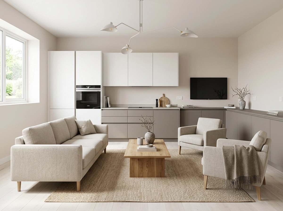Scandinavian Living Room design — interior photo by GenRoom AI