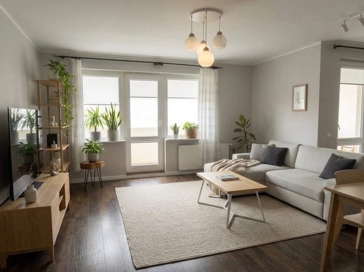 Interior design in Scandinavian style — Living Room by GenRoom AI