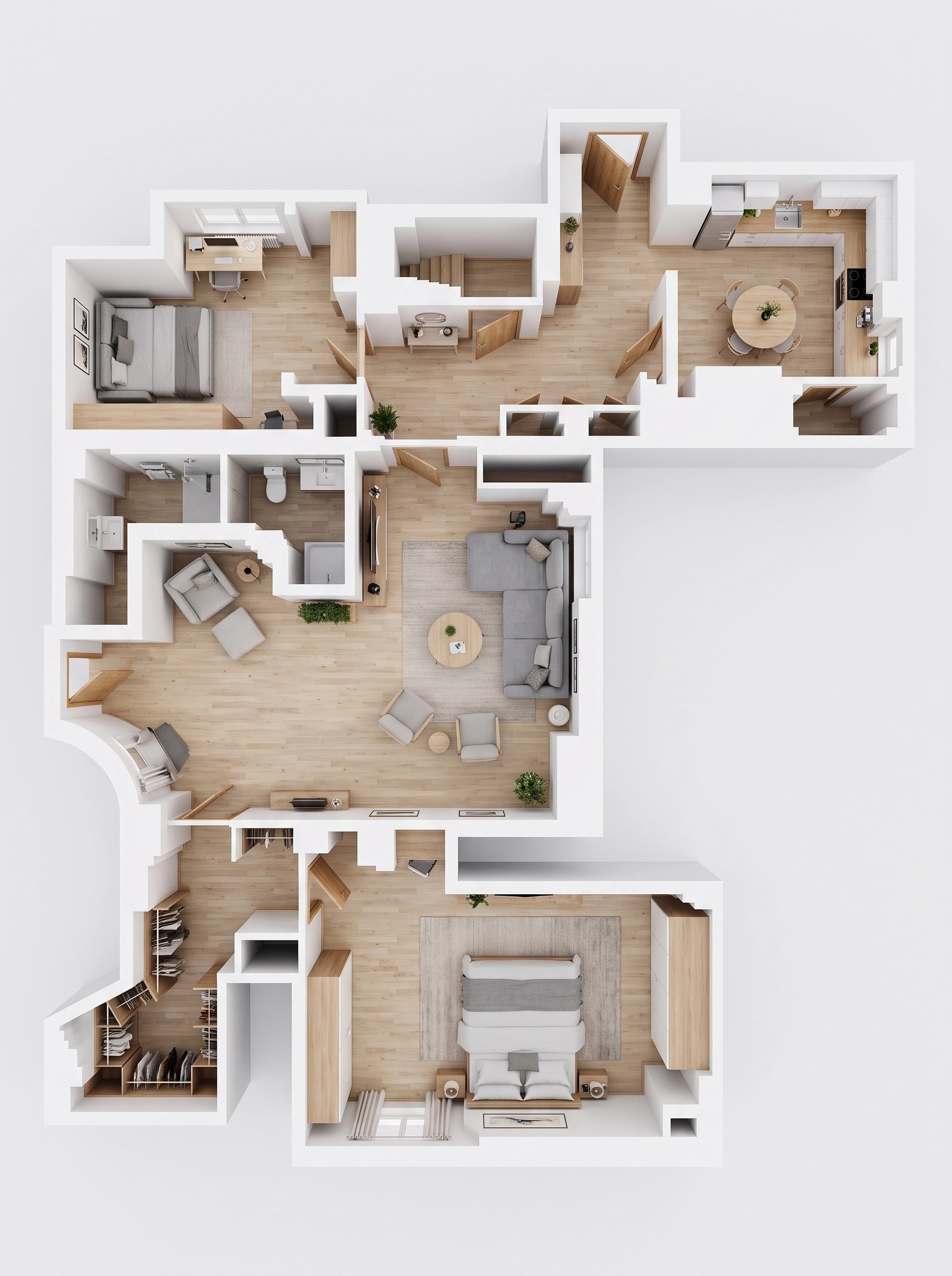 Scandinavian Living Room design — interior photo by GenRoom AI