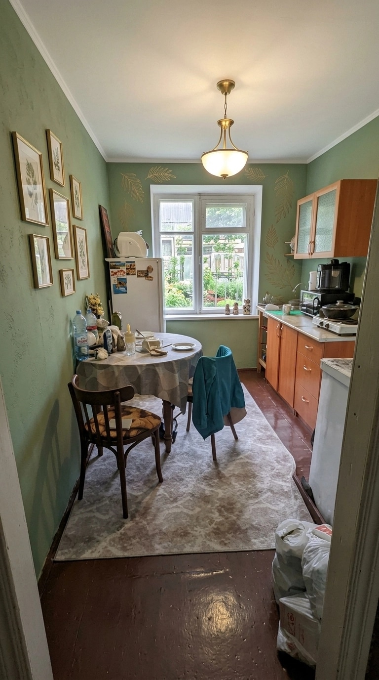 Kitchen interior in no_style style — photo by GenRoom AI