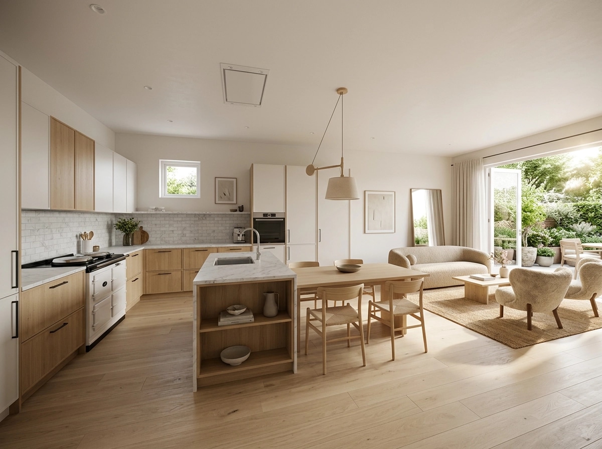 Interior design in Scandinavian style — Kitchen by GenRoom AI