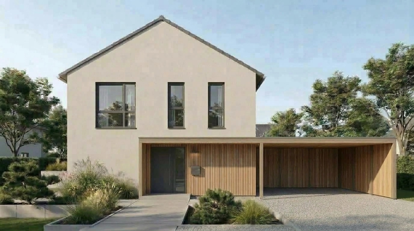 Facade design in German Modernist Facade style — Facade by GenRoom AI