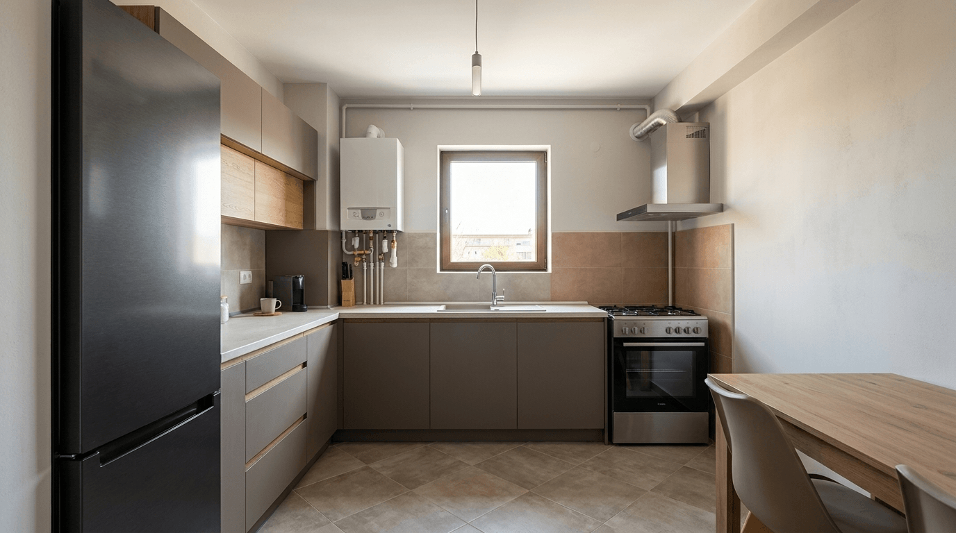 Contemporary Kitchen design — interior photo by GenRoom AI