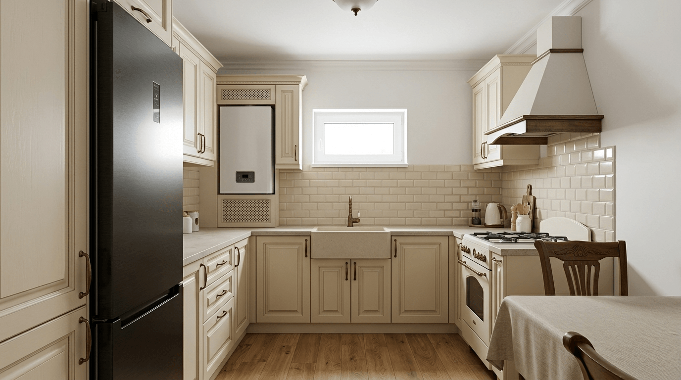 Classic Kitchen design — interior photo by GenRoom AI