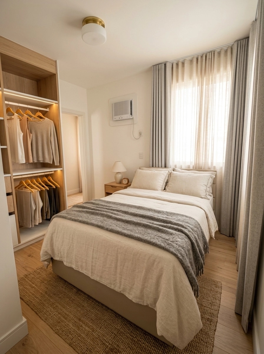 Scandinavian Bedroom design — interior photo by GenRoom AI