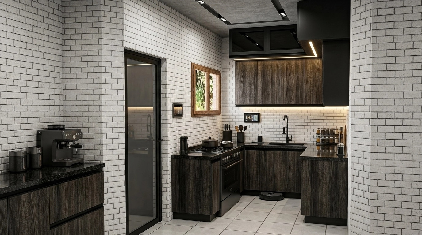 Interior design in Blacktec style — Kitchen by GenRoom AI
