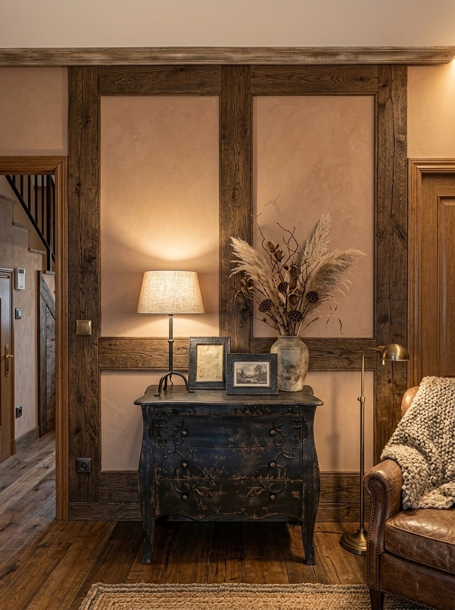 Interior design in Rustic style — Living Room by GenRoom AI