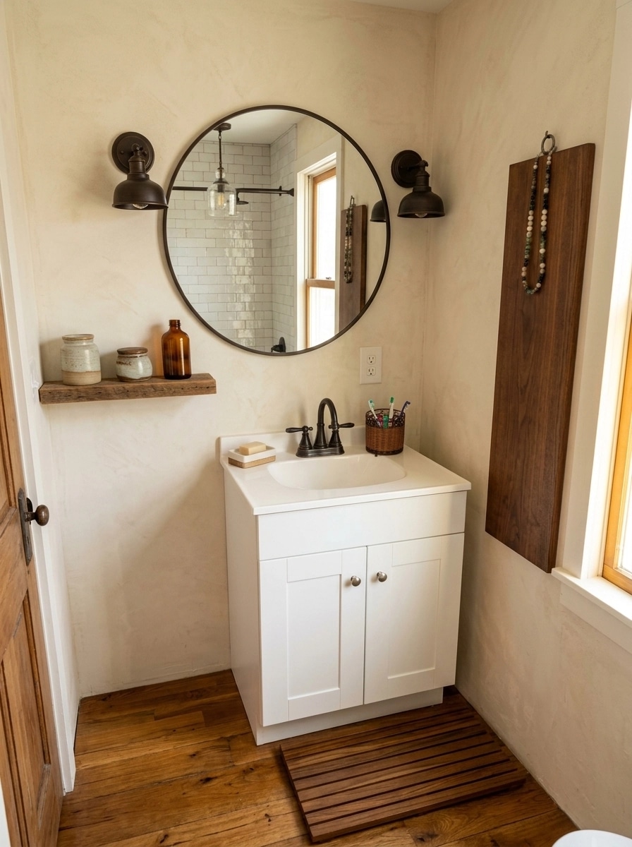 Interiördesign i stilen Modern Farmhouse — Badrum av GenRoom AI