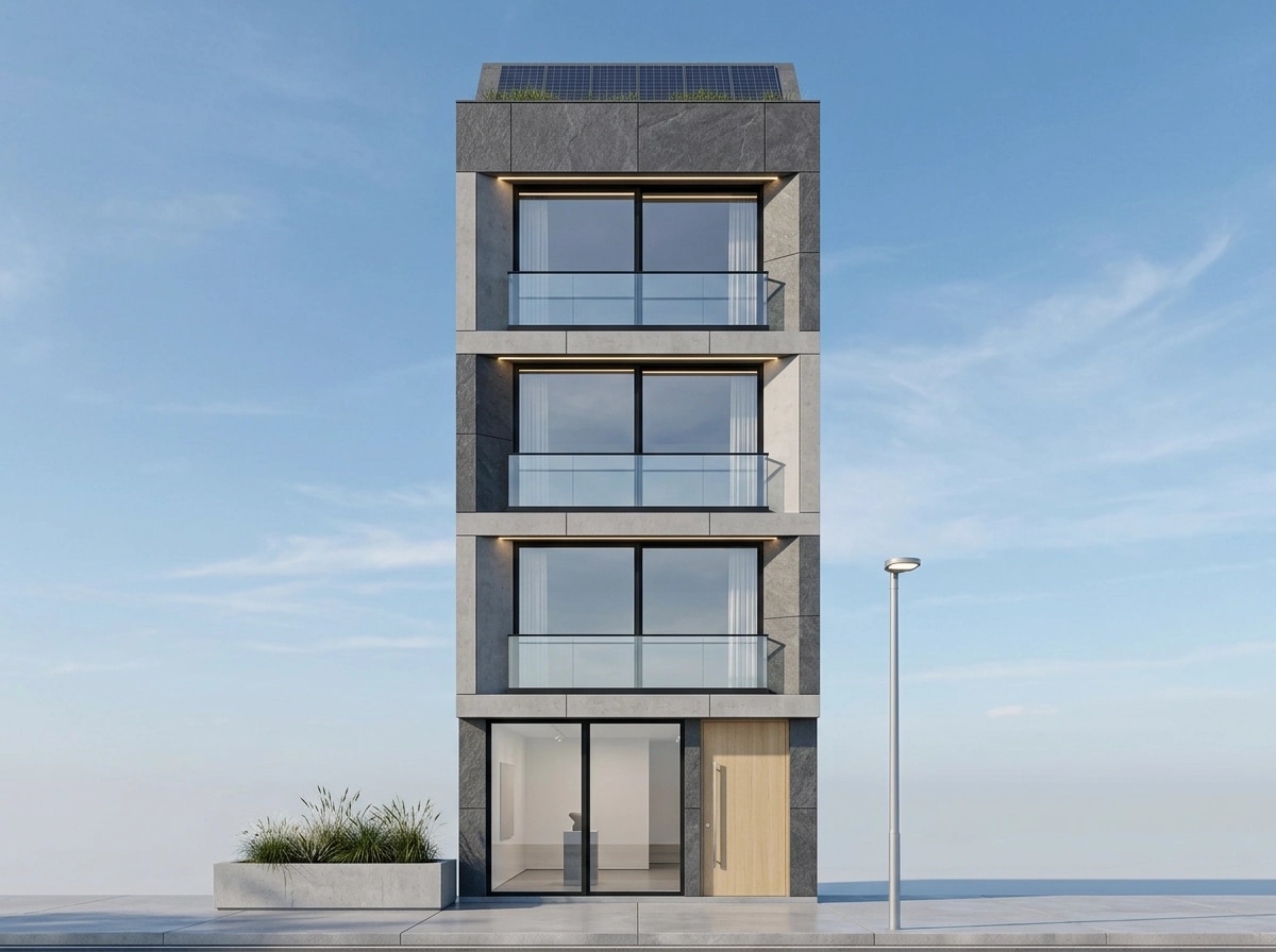 Minimalist Facade Facade design — facade photo by GenRoom AI