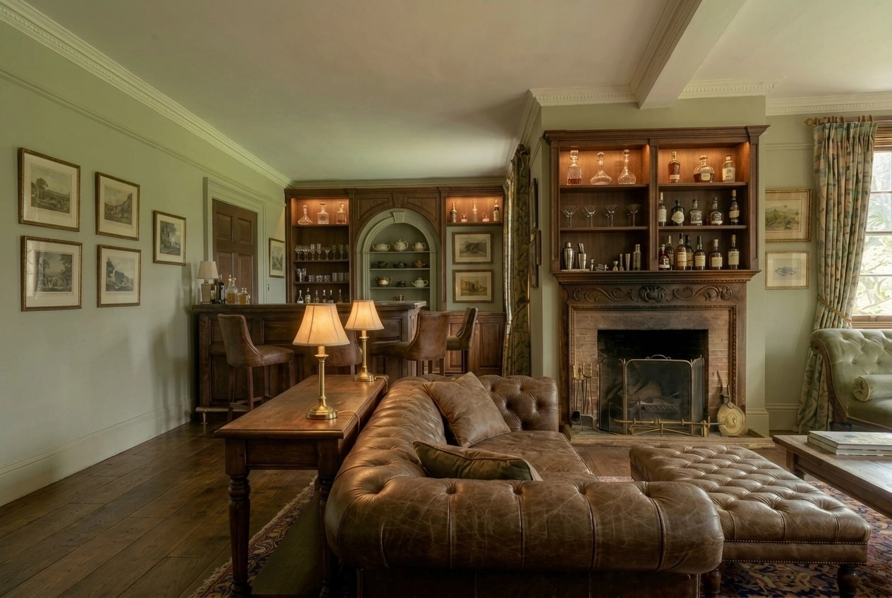 Interior design in British style — Living Room by GenRoom AI