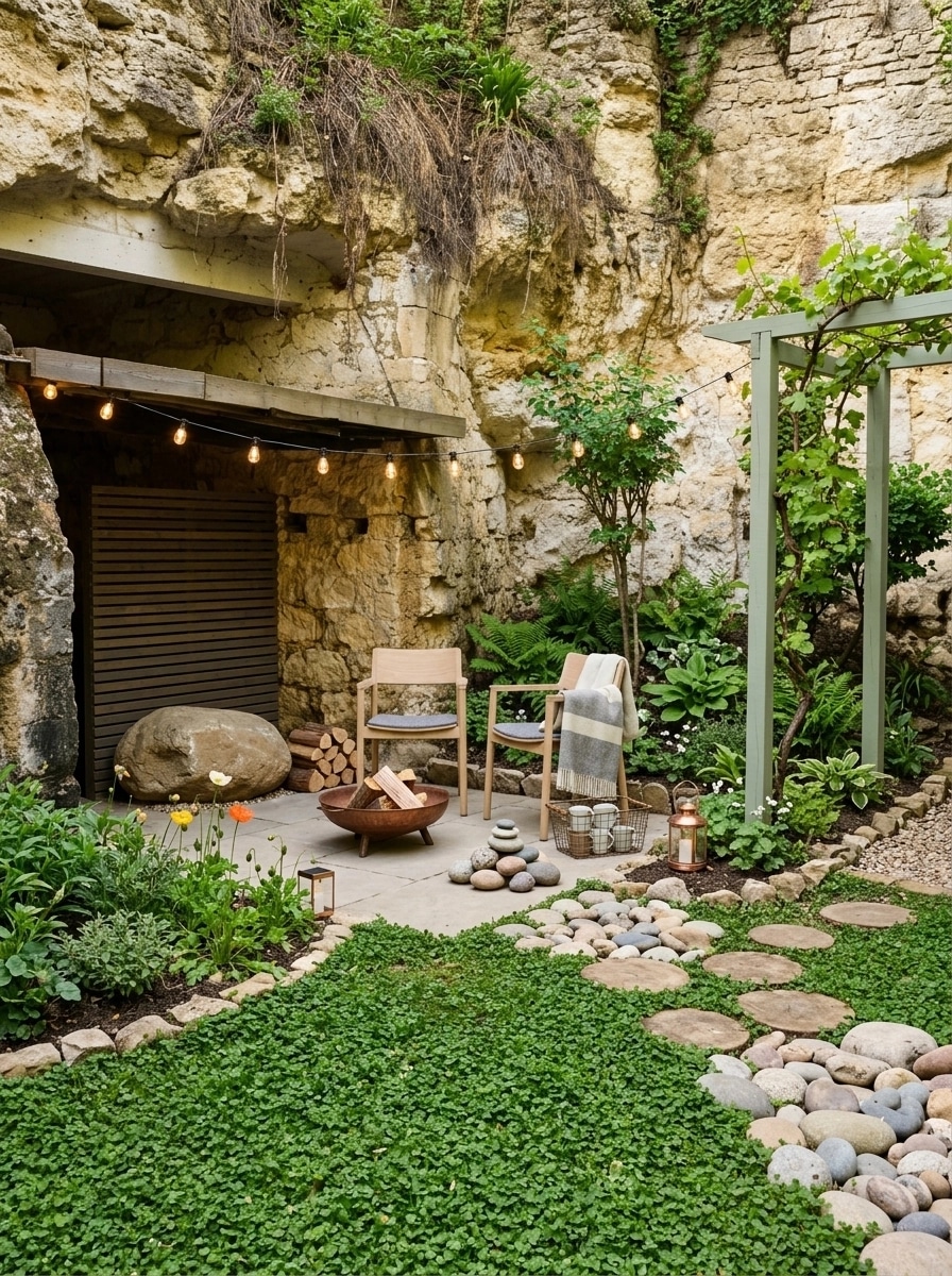 Landscape design in Scandinavian Garden style — Yard by GenRoom AI