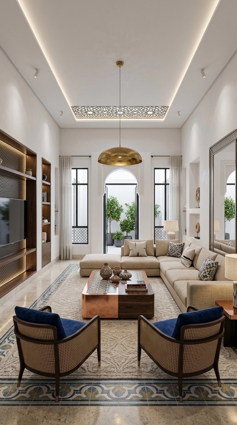 Interior design in Andalusian style — Living Room by GenRoom AI