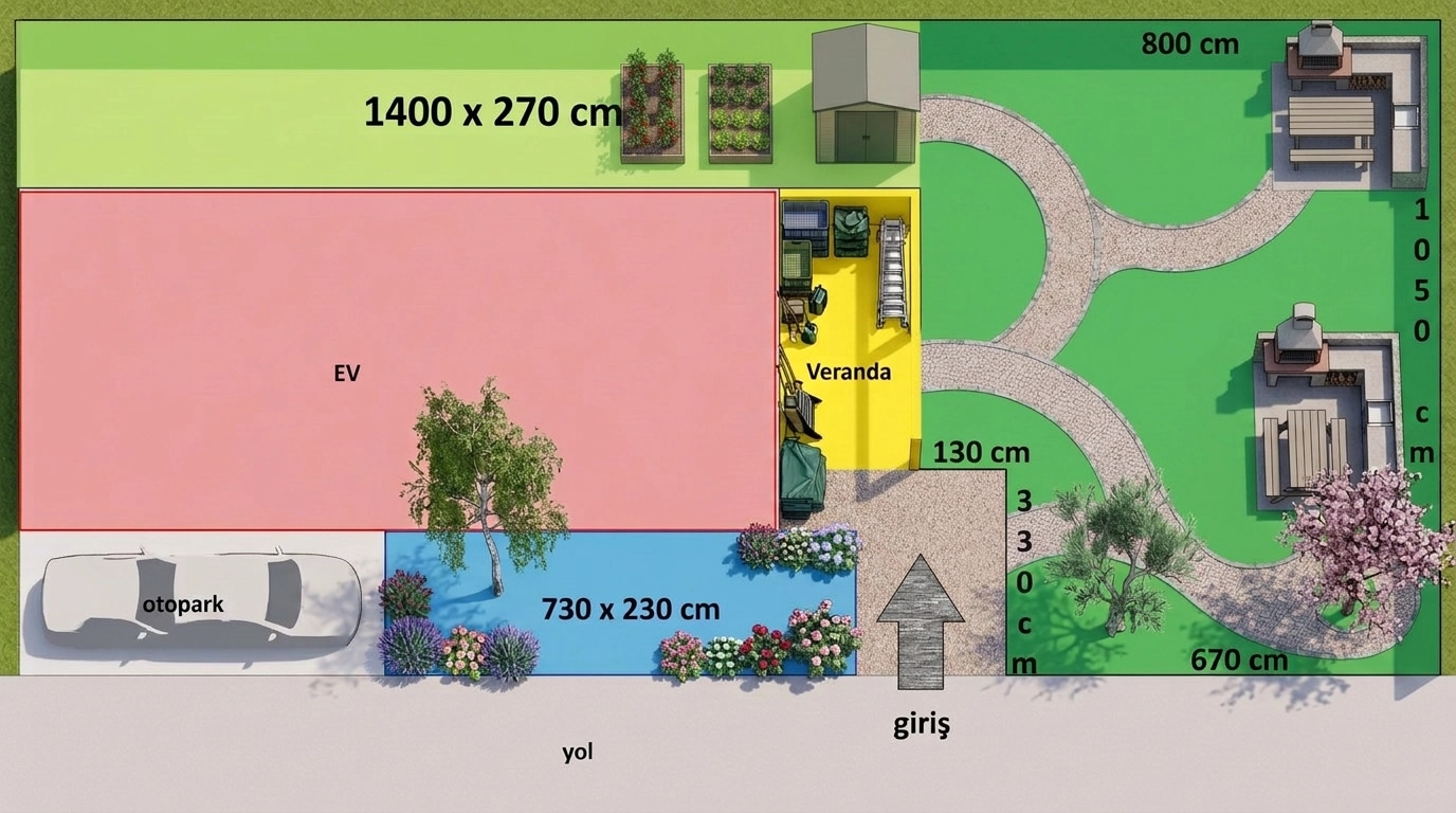 Yard design in no_style style — photo by GenRoom AI