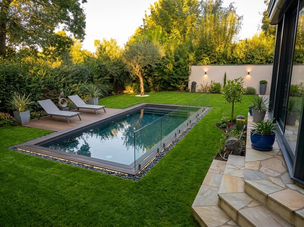 Landscape design in Contemporary Yard style — Yard by GenRoom AI