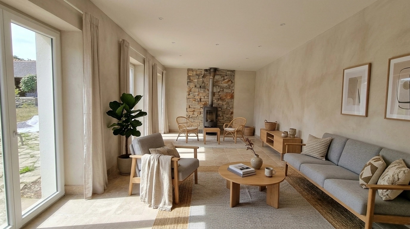 Scandinavian Living Room design — interior photo by GenRoom AI