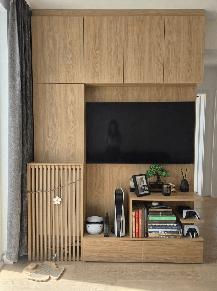Biophilic Living Room design — interior photo by GenRoom AI