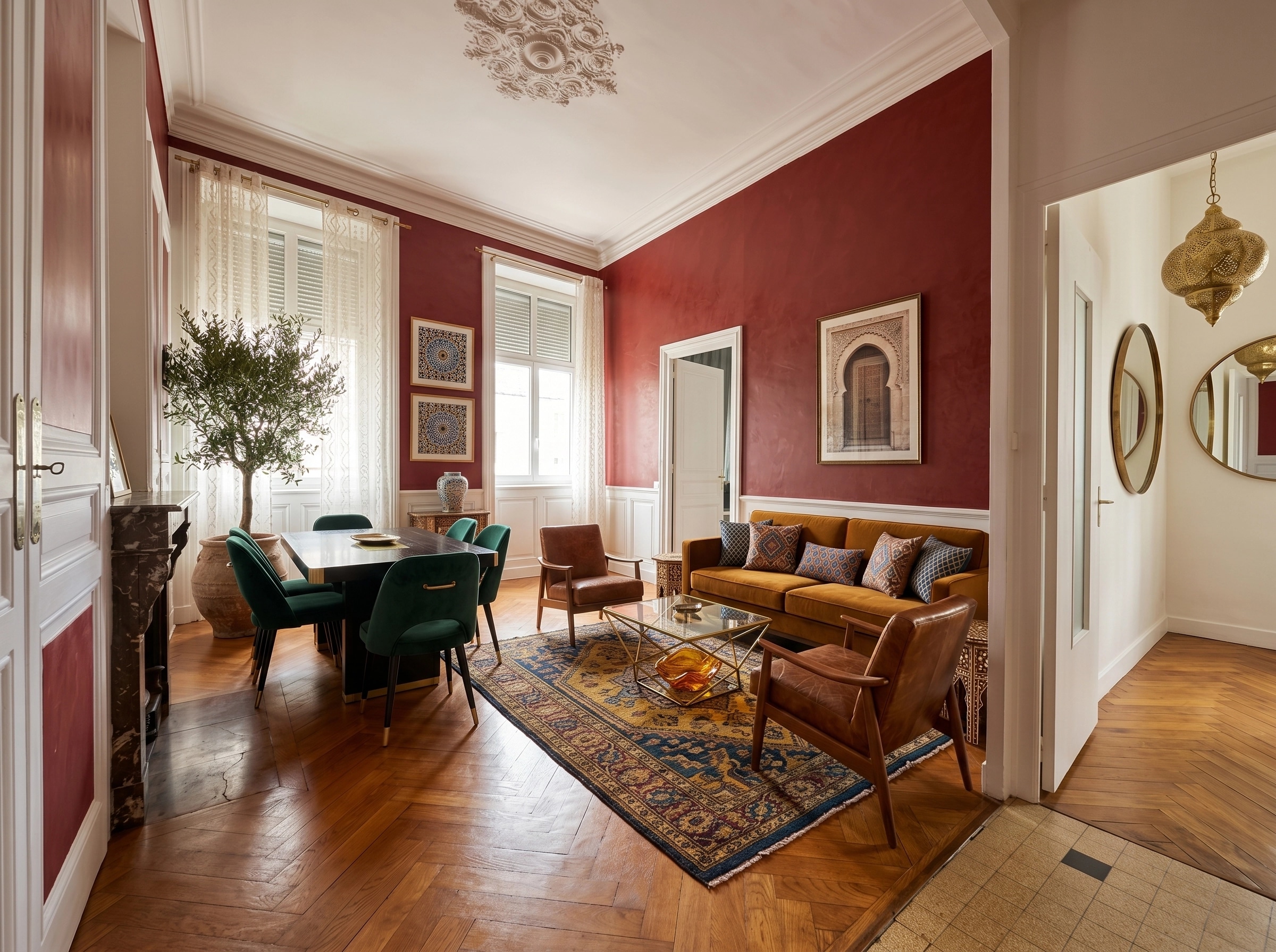 Interior design in French Parisian style — Living Room by GenRoom AI