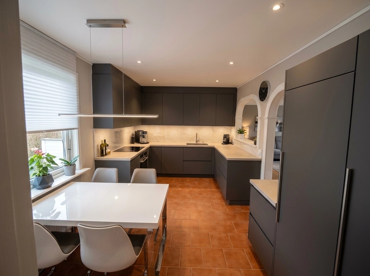 Interior design in Contemporary style — Kitchen by GenRoom AI