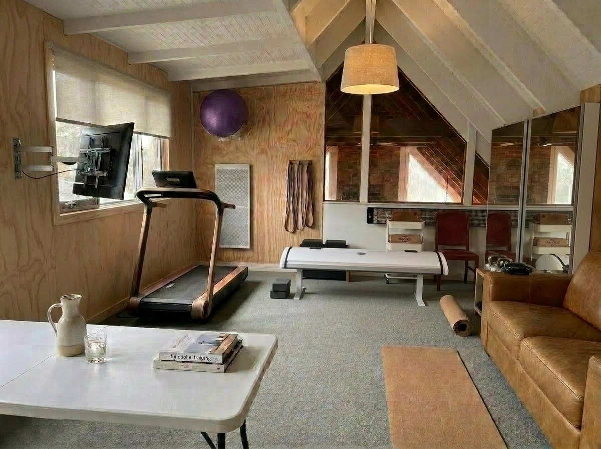 Interior design in Scandinavian style — gym by GenRoom AI