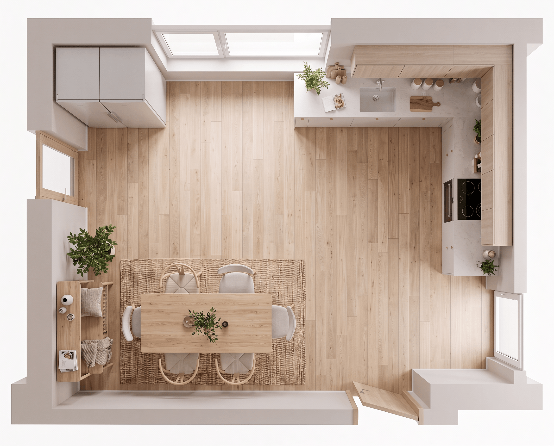 Interior design in Scandinavian style — Living Room by GenRoom AI