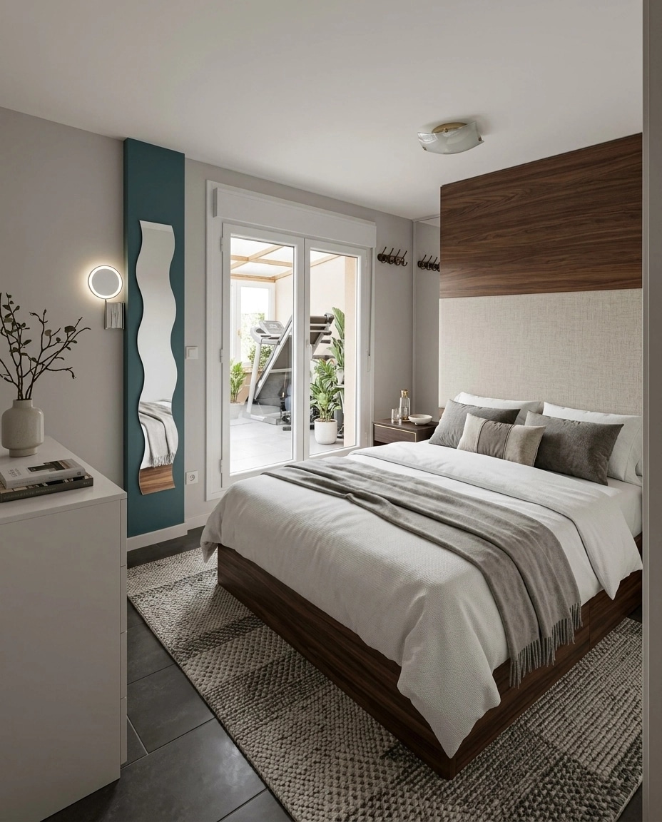 Contemporary Bedroom design — interior photo by GenRoom AI