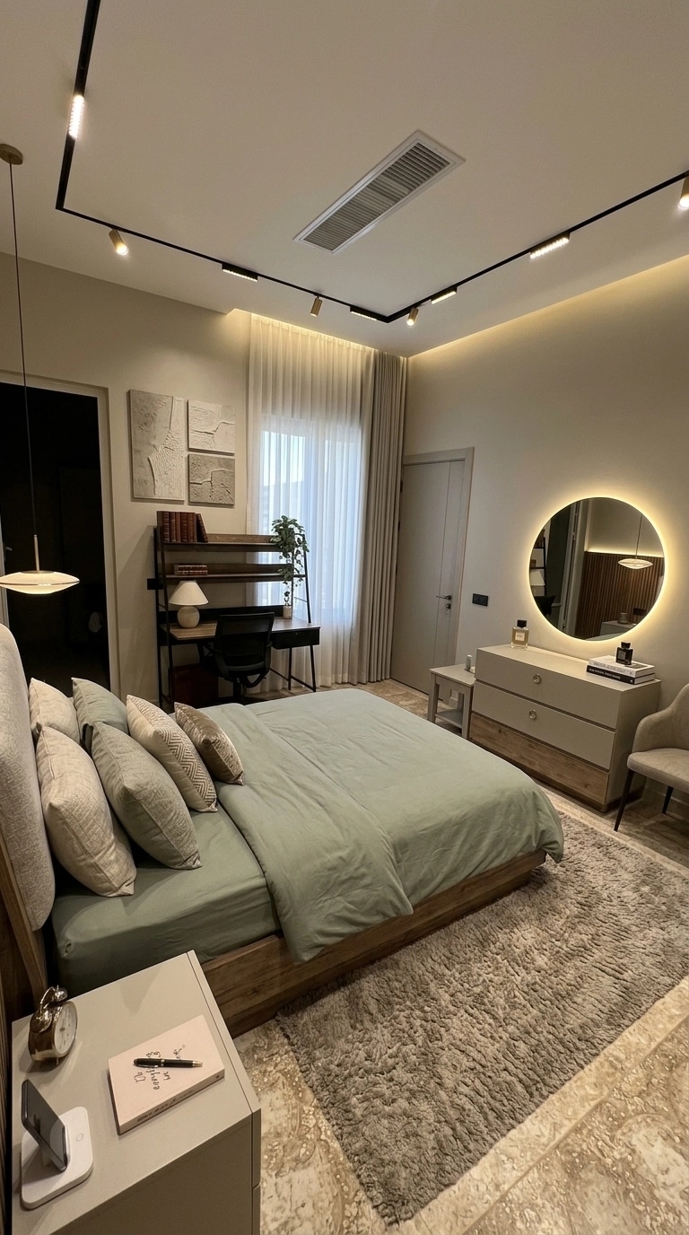 Contemporary Bedroom design — interior photo by GenRoom AI