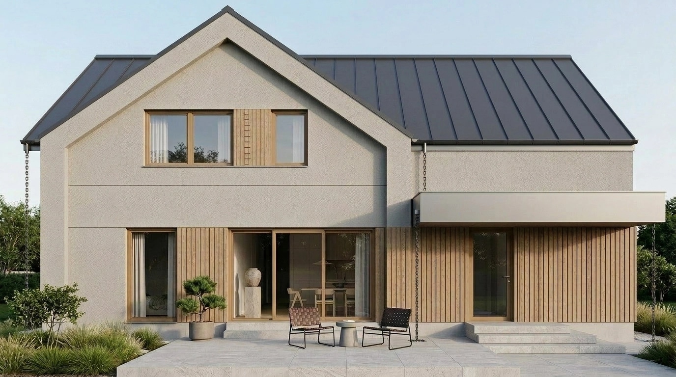 Scandinavian Facade Facade design — facade photo by GenRoom AI