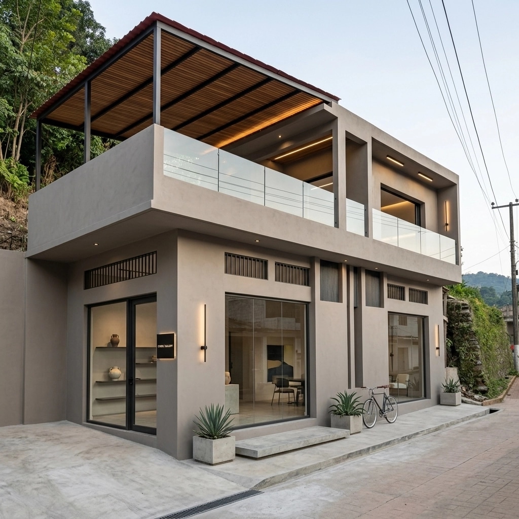Minimalist Facade Facade design — facade photo by GenRoom AI