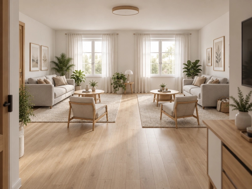 Interior design in Scandinavian style — Living Room by GenRoom AI