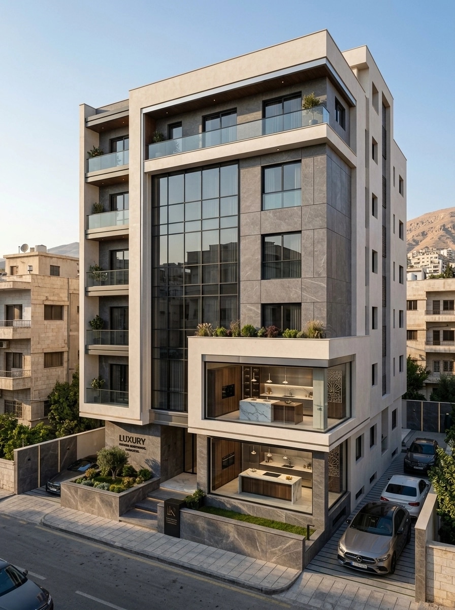 Contemporary Facade Facade design — facade photo by GenRoom AI