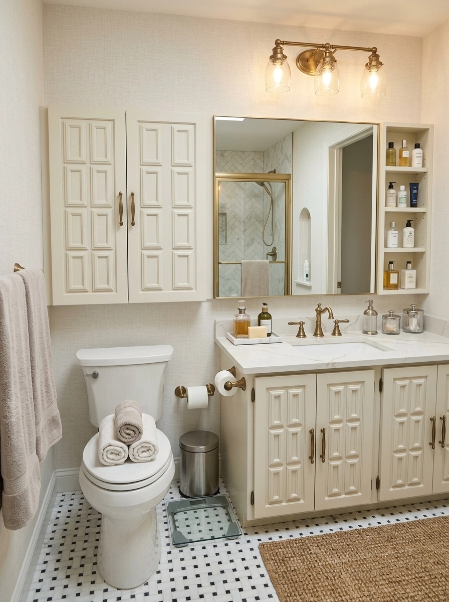 Bathroom interior in Transitional style — photo by GenRoom AI