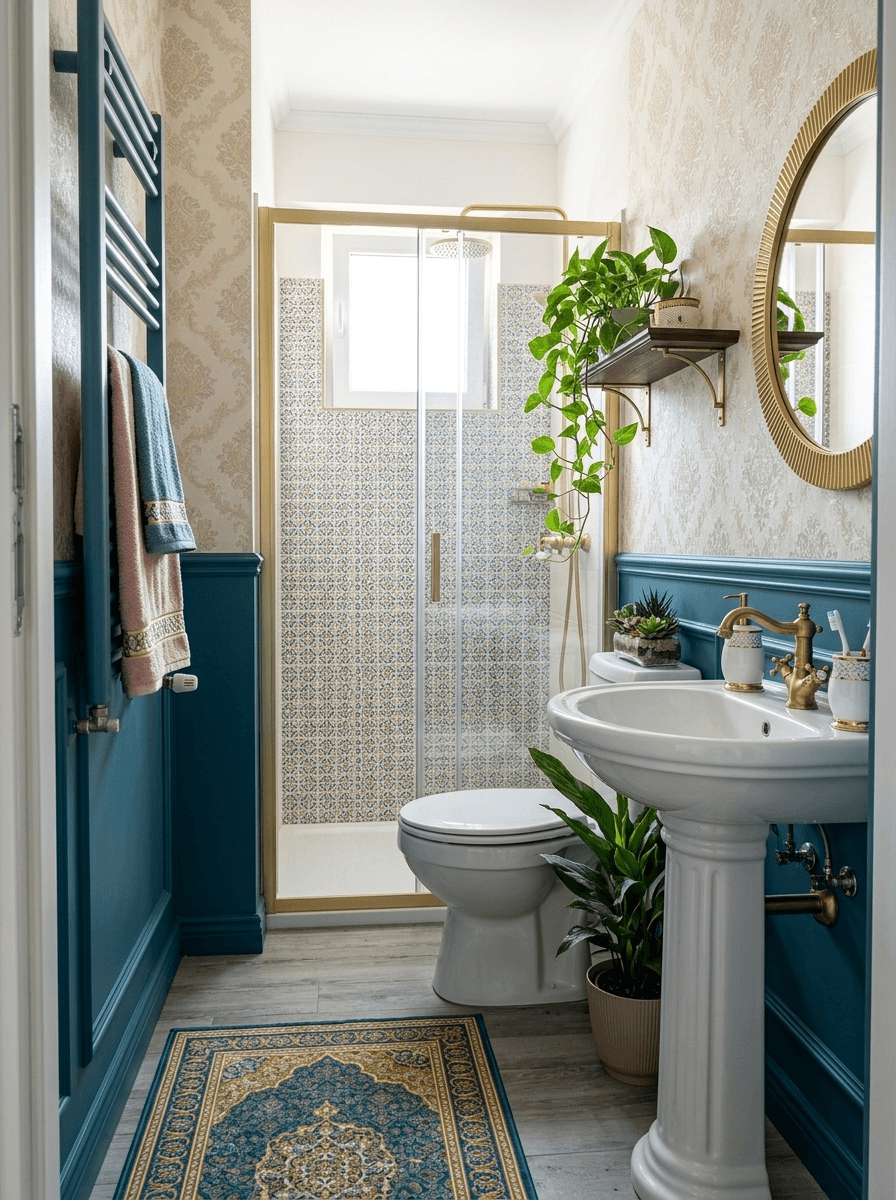 Interior design in Neoclassic style — Bathroom by GenRoom AI