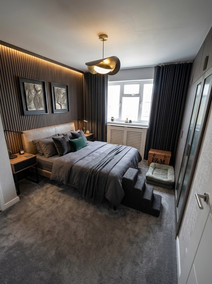 Contemporary Bedroom design — interior photo by GenRoom AI