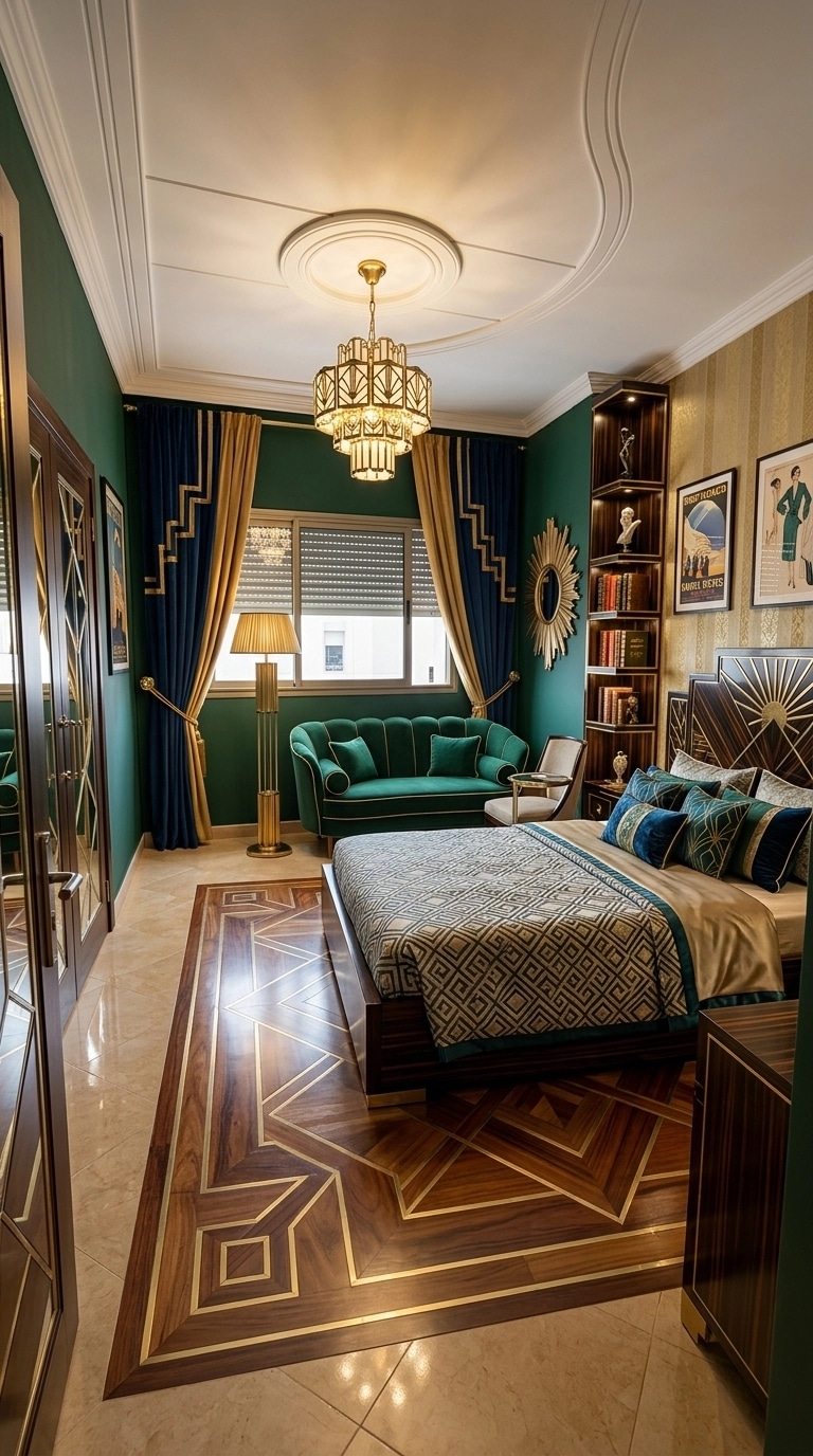 Art Deco Yatak Odası design — interior photo by GenRoom AI