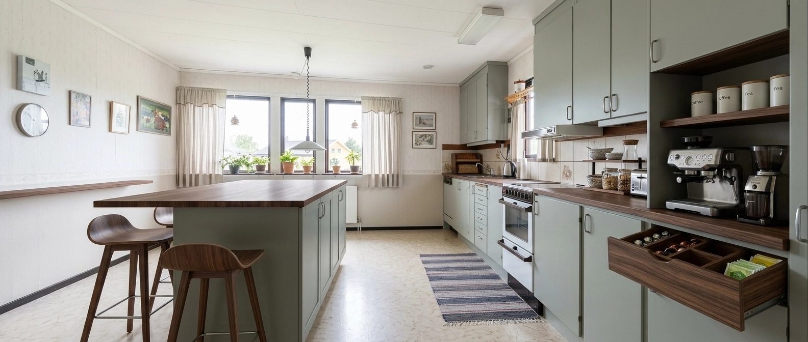 Kitchen interior in no_style style — photo by GenRoom AI