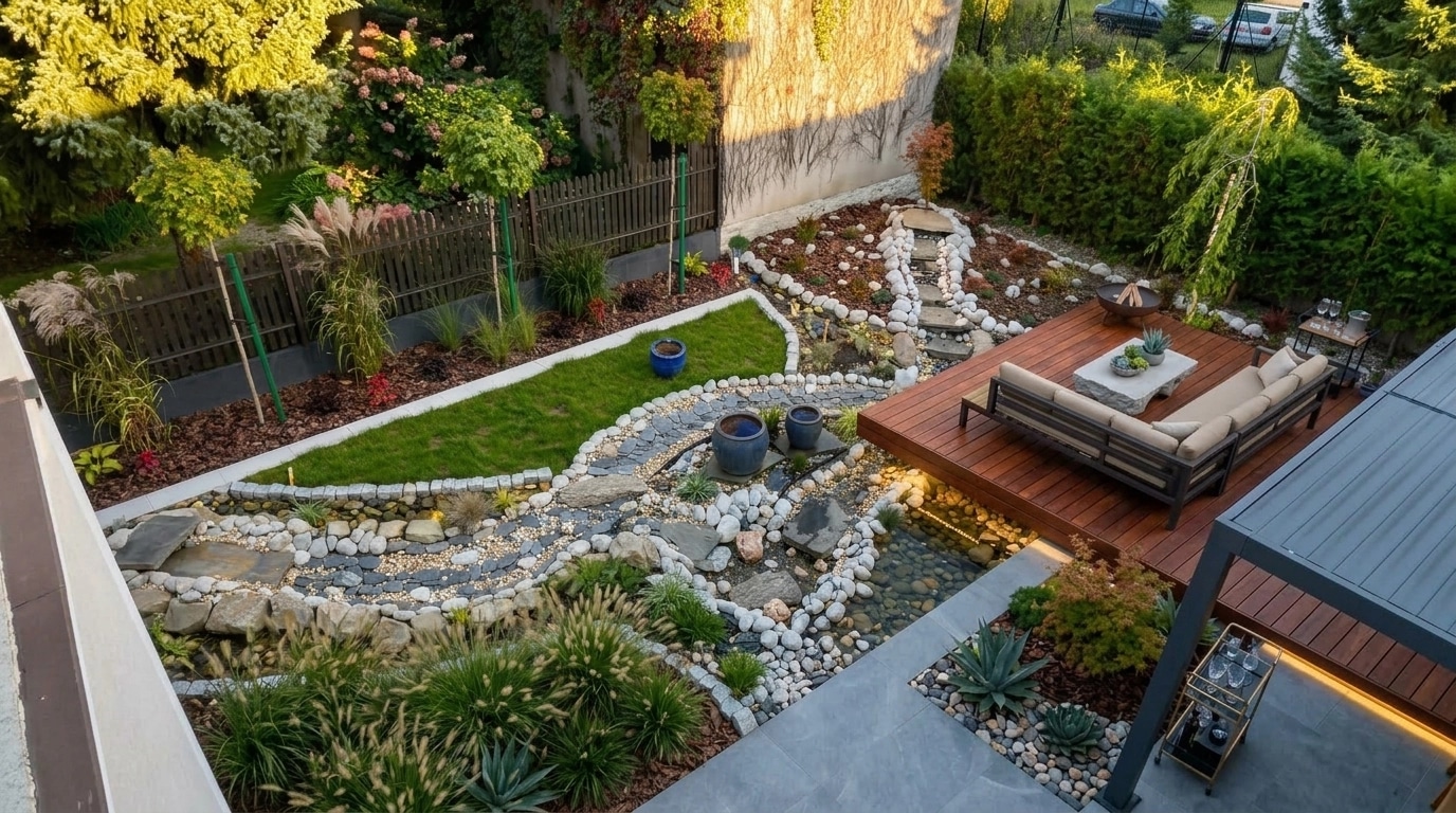 Landscape design in Contemporary Yard style — Yard by GenRoom AI