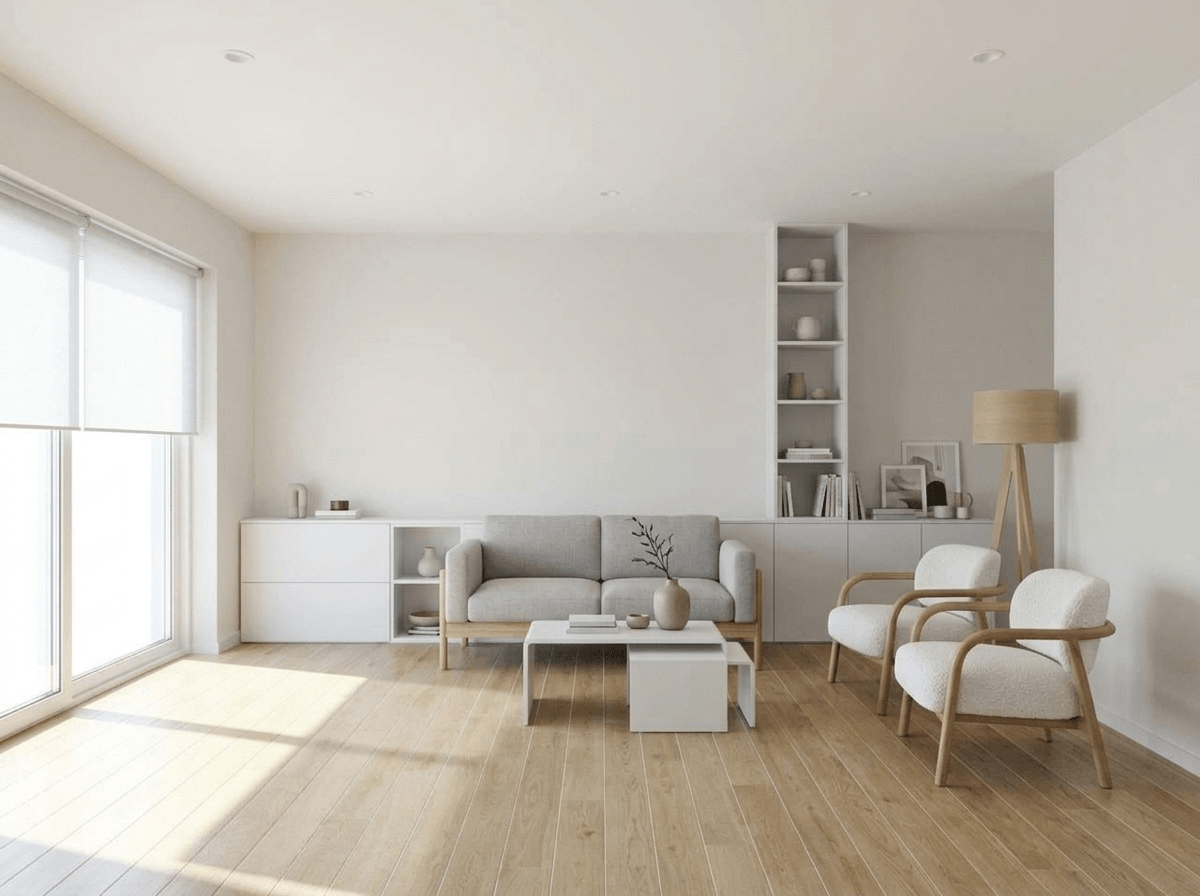 Minimalism Living Room design — interior photo by GenRoom AI