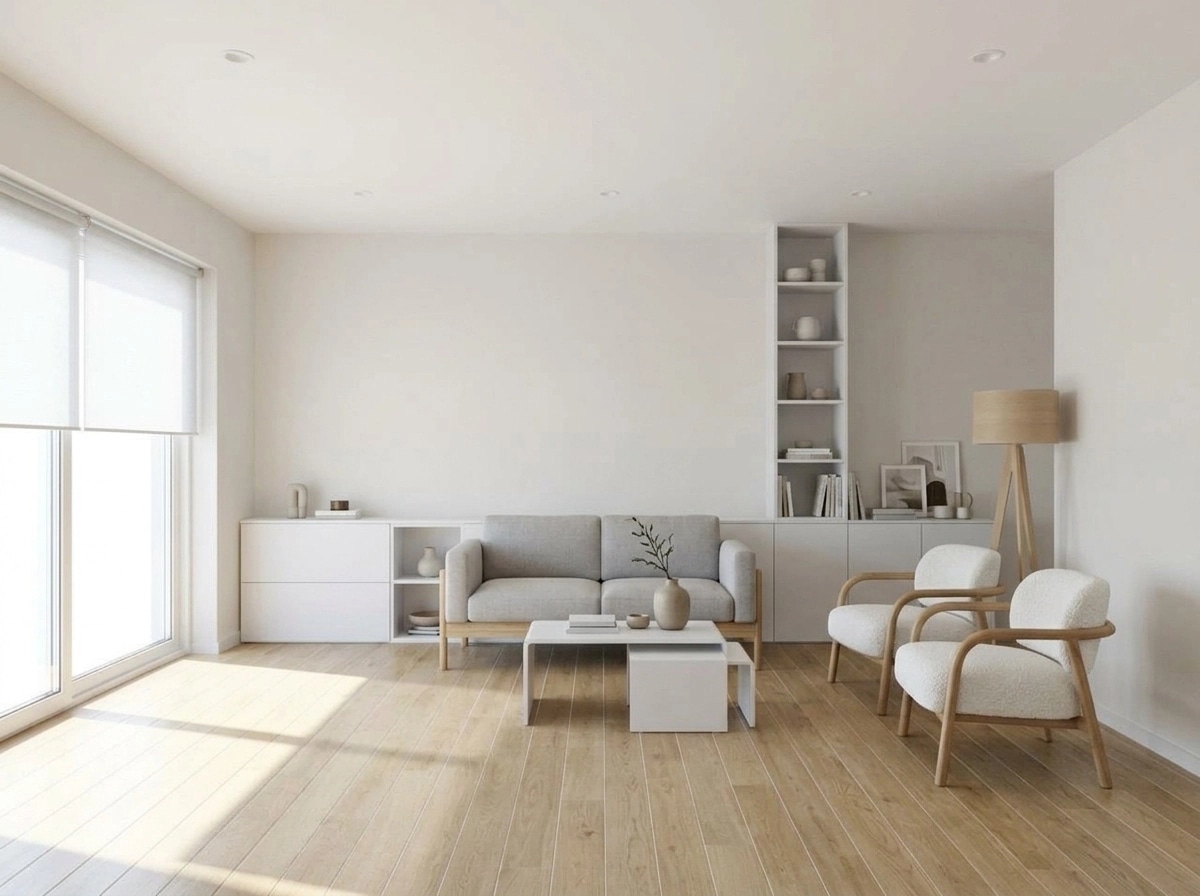 Interior design in Minimalism style — Living Room by GenRoom AI