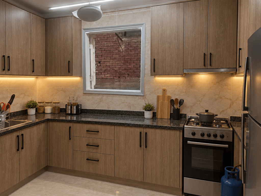 Kitchen interior in no_style style — photo by GenRoom AI