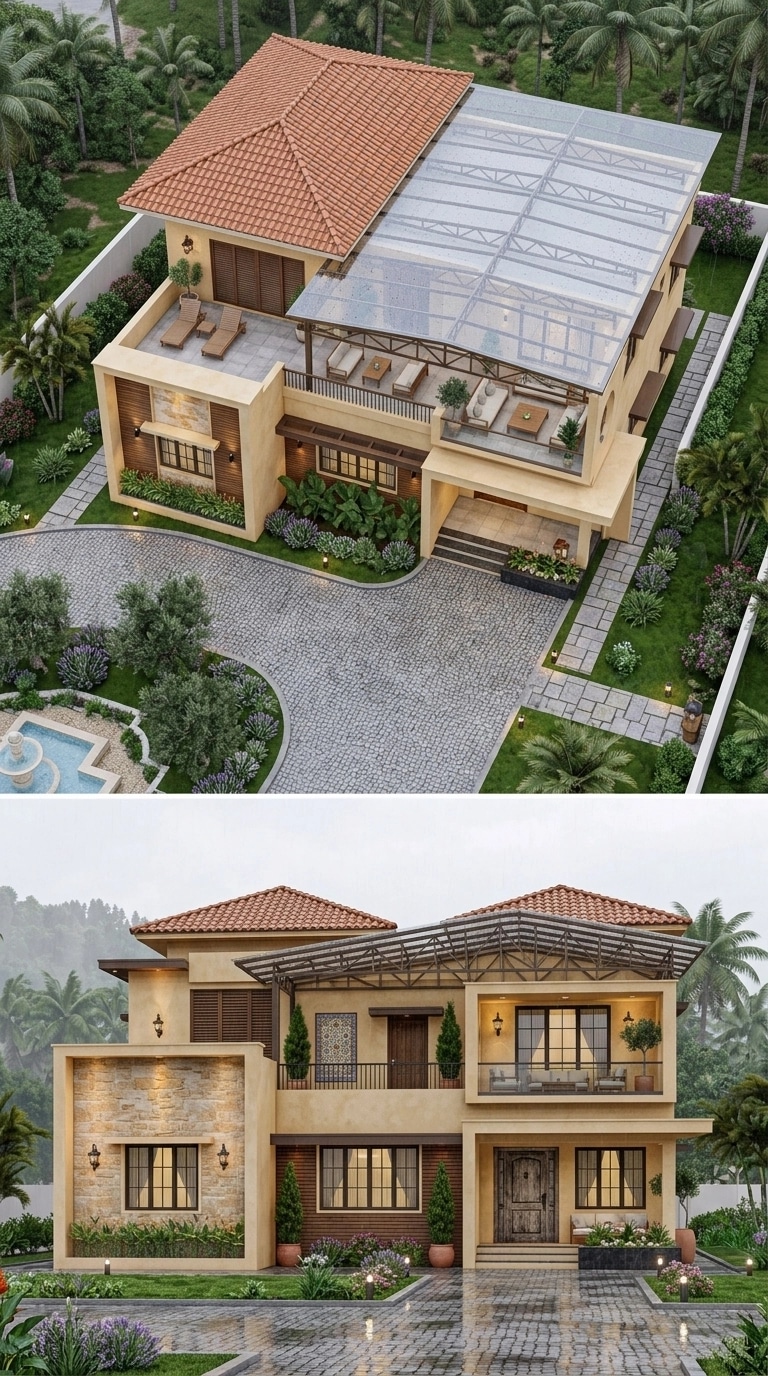 Facade design in Mediterranean Facade style — Facade by GenRoom AI