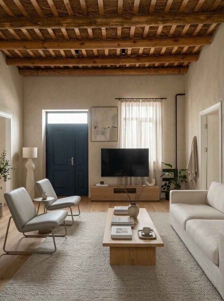 Interior design in Minimalism style — Living Room by GenRoom AI