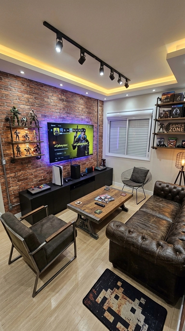 Interior design in Loft / Industrial style — Living Room by GenRoom AI